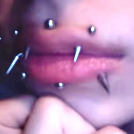 Labret Stud with Spike Tops for Lip, Cartilage, Vertical Helix - Image 7