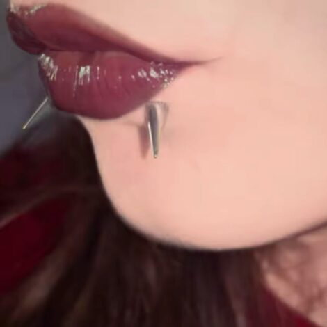 Labret Stud with Spike Tops for Lip, Cartilage, Vertical Helix - Image 8