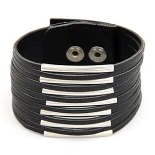 Black, Pink or White Split Layer Wristbands - Image 6