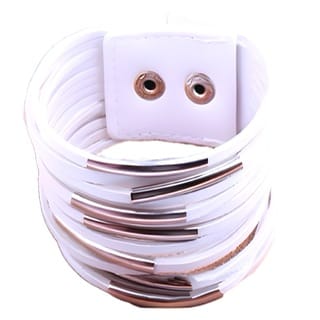 Black, Pink or White Split Layer Wristbands - Image 5