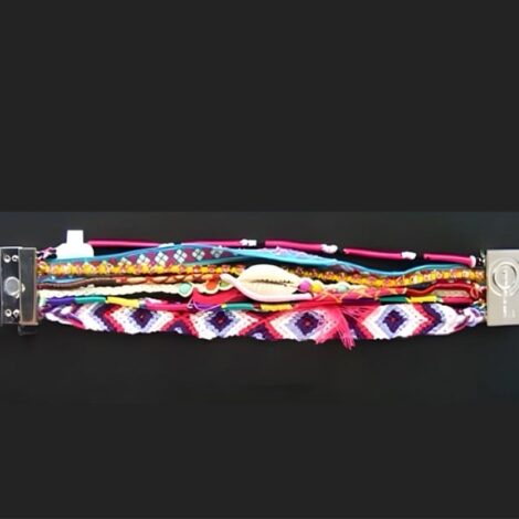 Brazilian Hipanema Layered Festival Magnetic Bracelet - Image 3