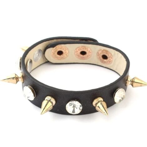 Crystal and Gold Stud Wristbands - Image 5