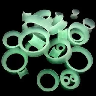 Silicone Skins Glow In The Dark Double Flare Tunnel - Image 3