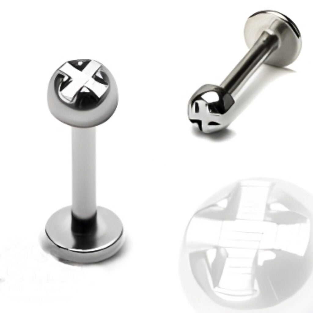 Labret with Round Head "Screw" Top
