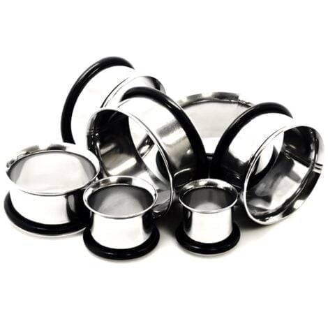 Single Flare Steel Tunnel Pairs With O-Rings
