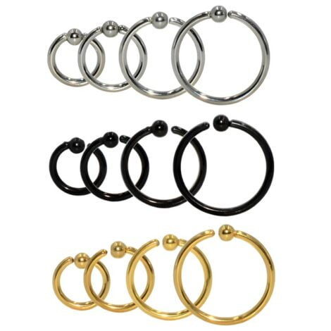 Captive Ring with Tiny 2.5mm One Side Fixed Ball