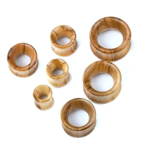 Organic Wood Concave Fit Double Flared Tunnel Pairs - Image 2