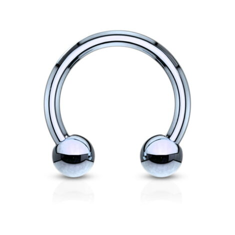 Horseshoe/ Circular Barbell In IP Colours With Ball - Image 7