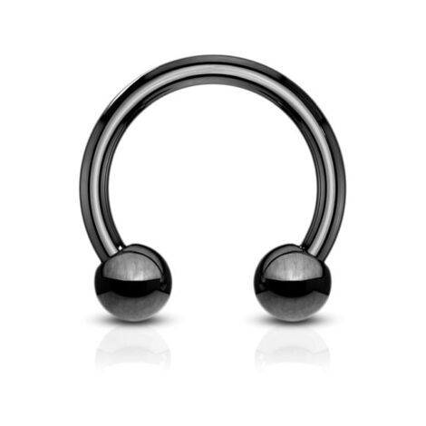 Horseshoe/ Circular Barbell In IP Colours With Ball - Image 8