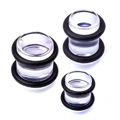 Acrylic Transparent Plug Pairs With O-Rings - Image 2