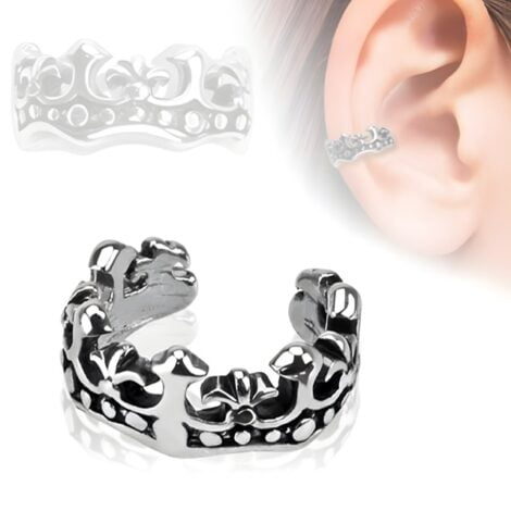 Cartilage/ Helix Ear Cuff Non Piercing Fleur De Lis Design