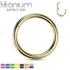 Hinged Segment Hoop Ring Titanium ASTM F-136 PVD Colours