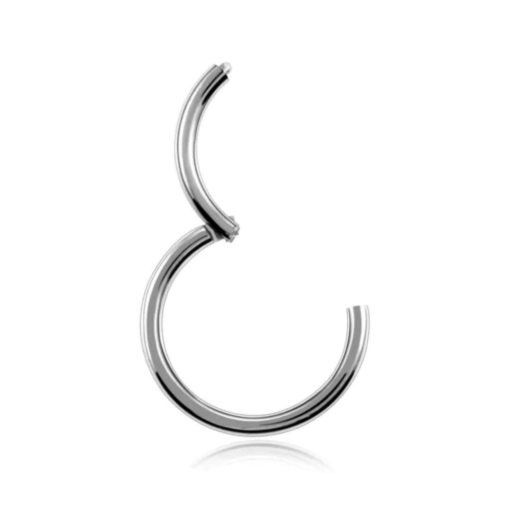 Hinged Segment Hoop Ring Titanium ASTM F-136 / Plain