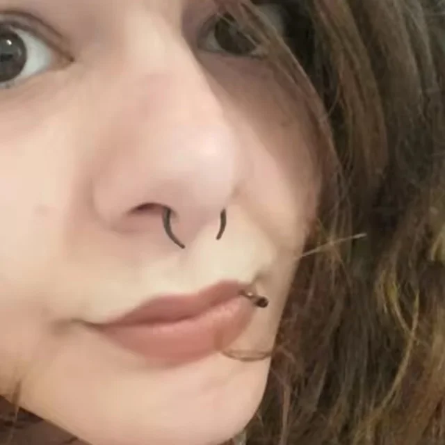 Ear Or Septum Pincher Buffalo Rings in Anodised Colours 16G-12G