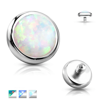 Opal Set Top Spare or Dermal 14GA Internally Threaded