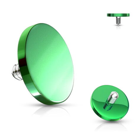 Round Flat Disc Dermal Top Internally Threaded In IP Colours - Image 6