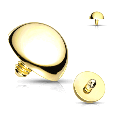 Half Ball Dermal or Spare Tops Internally Threaded With IP Colours - Image 2