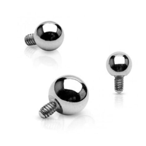 Ball Tops Spares or Dermals 14GA Internally Threaded In 316L Surgical Steel - Image 3
