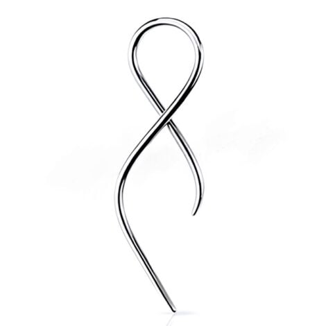 16G/ 14G Twist Tail Ear Cartilage Lobe Industrial Taper