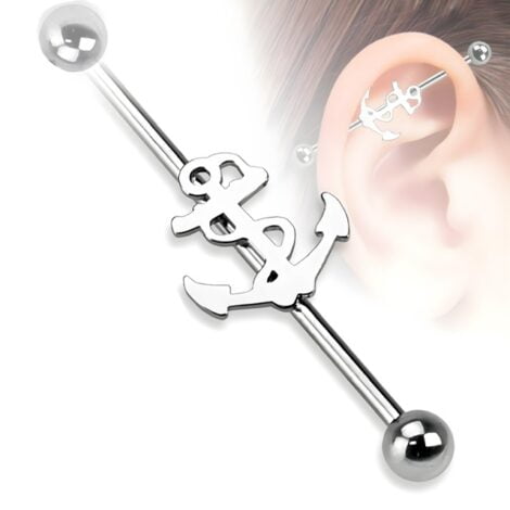 Anchor Industrial Barbell In 16GA or 14GA Sizes