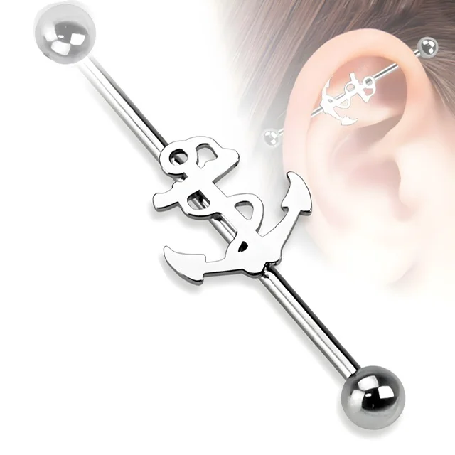 Anchor Industrial Barbell In 16GA or 14GA Sizes
