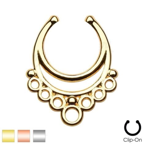 Septum Hanger Aztec Wonders Non Piercing Nose Ring