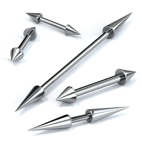 Straight Barbell with Cone or Spike Ends, Cartilage, Industrial - Image 3