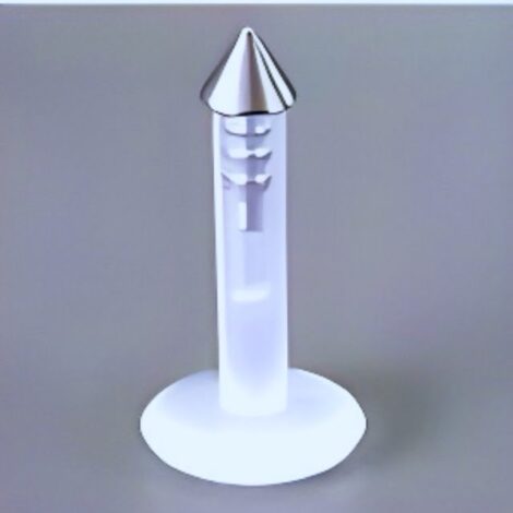 Bioplast Cartilage Labret Stud with Micro Push Fit Ball Or Cone Top - Image 3
