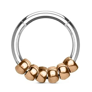 Hinged Segment Ring With 6 Round Bead Charms - Image 3