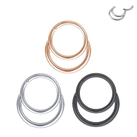 Hinged Segment Ring with Double Loop Design - Image 2