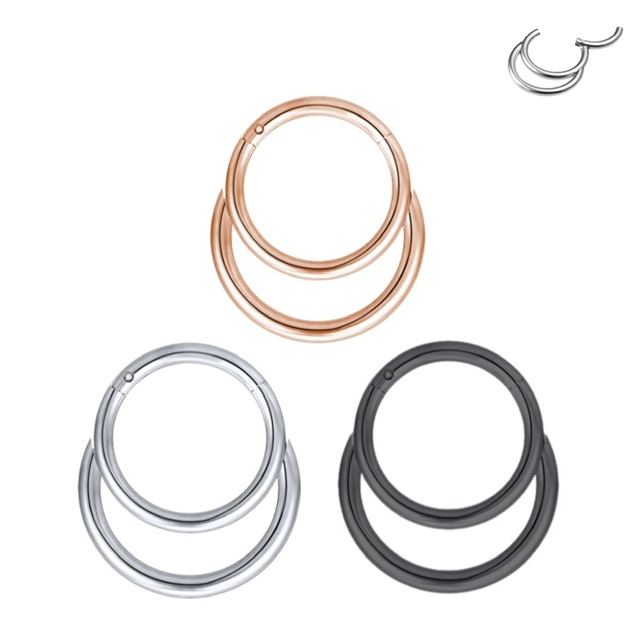 Hinged Segment Ring with Double Loop Design