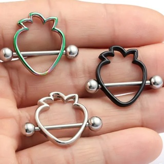 Nipple Ring Barbell Pairs with Fun Shaped Shields - Image 4
