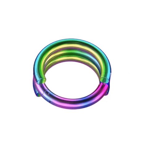 Hinged Segment Ring with Triple Ring Cuff - Image 4