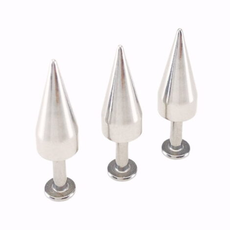 Ear Labret Stud With Compact Spike Top - Image 2