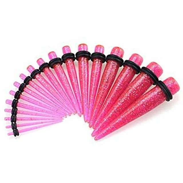 Acrylic Taper Or 18PC Stretcher Kits In Glitter Pink