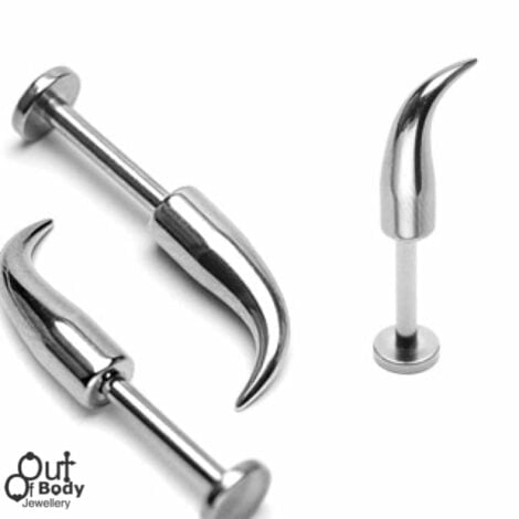 316L Surgical Steel Curved Claw Labret
