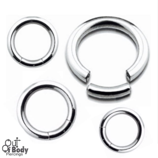 Seamless Segment Ring In Plain 316L Surgical Steel