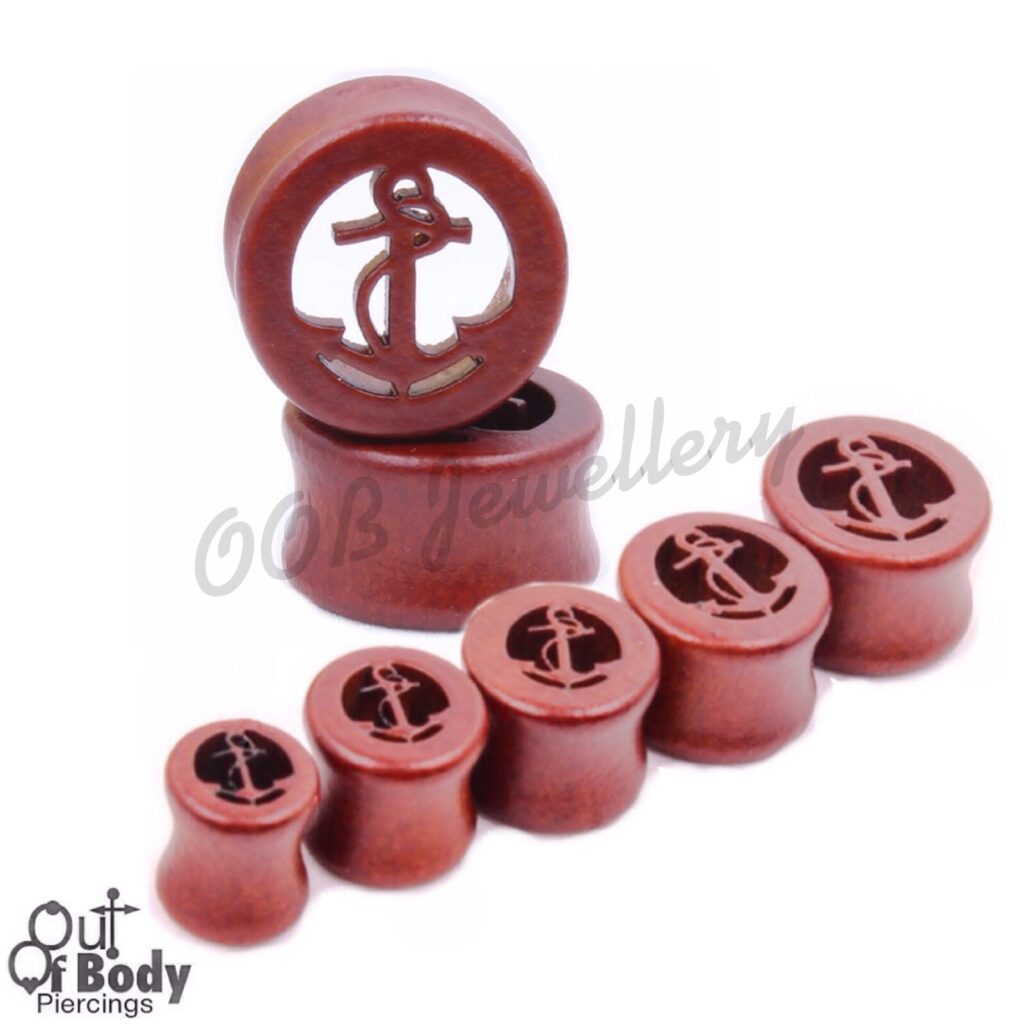 Organic Wood Tunnel W/ Carved Anchor Inlay