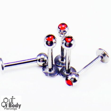 Labret Monroe with Gloss Heart Ball Top
