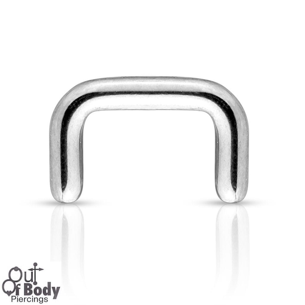 316L Surgical Steel Staple Short Septum Ring Retainer