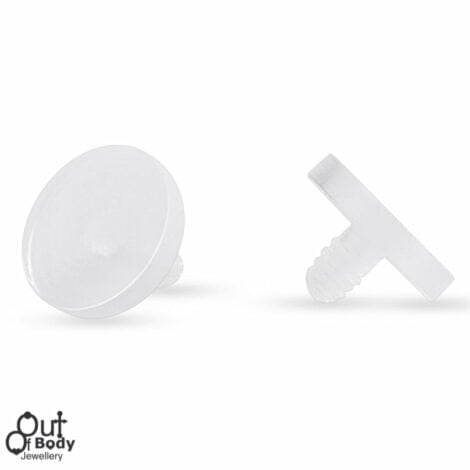 Acrylic Clear Dermal Anchor Top Retainer