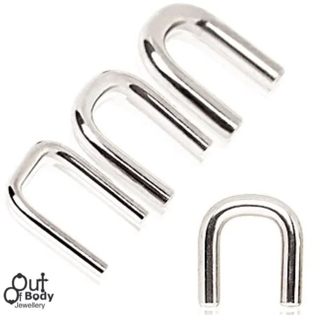 316L Surgical Steel Staple Long Septum Ring Retainer