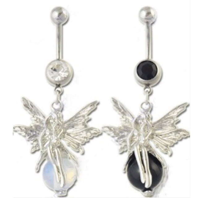Silver Fairy W/ Ball Belly Ring