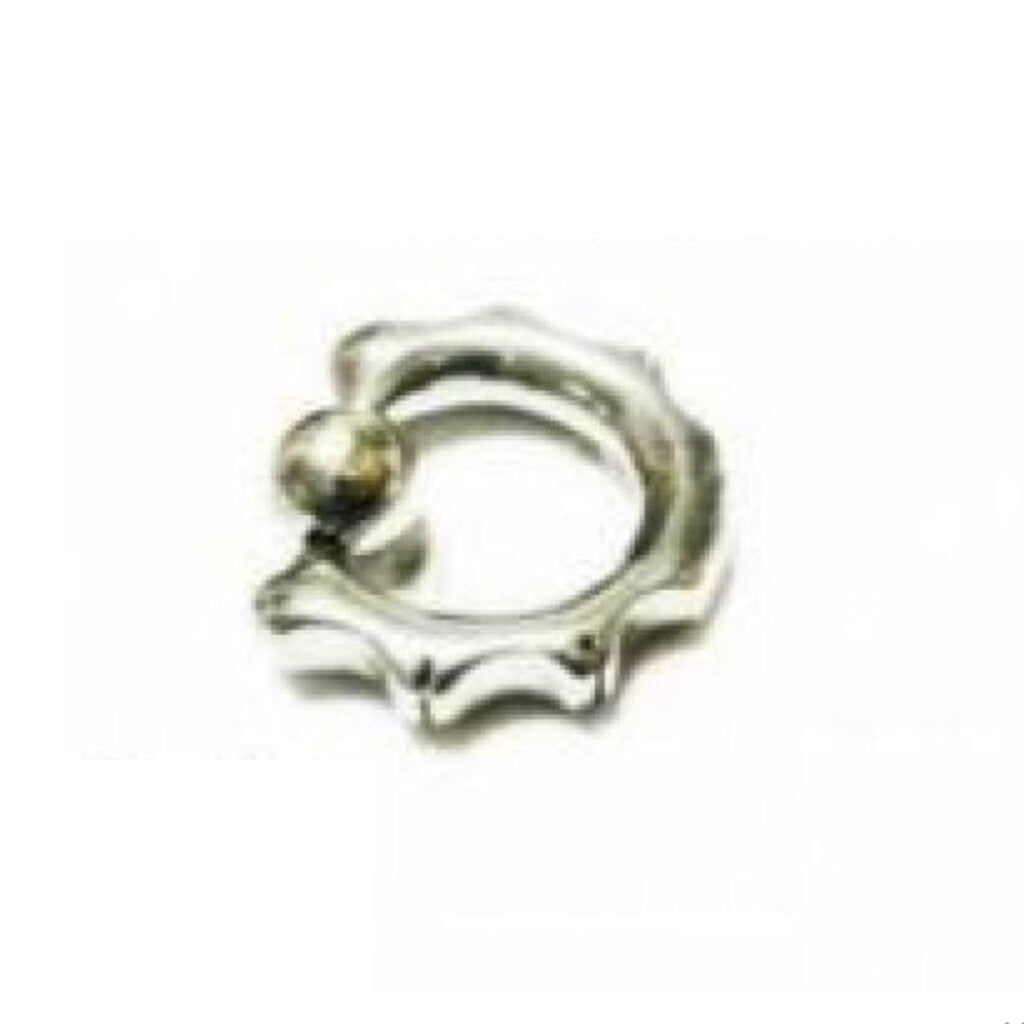 316L Steel Captive Bead Ring With Indenting