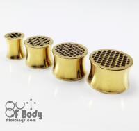 Grid Saddle Fit Plug W/ Gold Titanium Plating