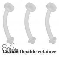 Bioflex Navel Retainer Opaque Flexible Belly Ring