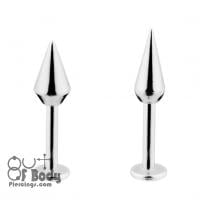 Labret W/ 9mm/ 12mm Rounded Spike Top