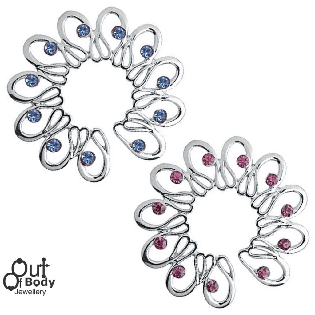 Non Piercing Clip On Looped Floral Nipple Shield