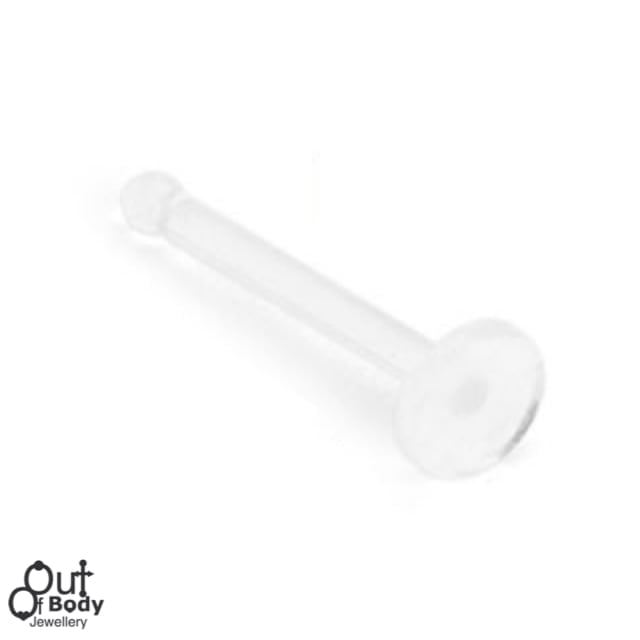 Clear Bioflex Flat Top Nose Bone Hider Retainer