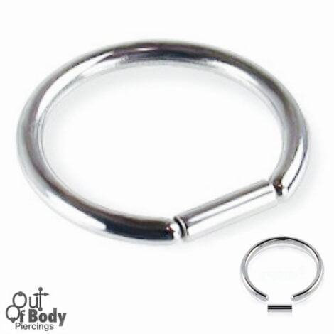Seamless Segment Straight Ear/ Septum Ring Hoop In 316L S.Steel